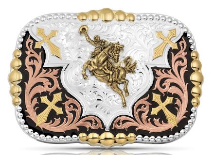 Montana Silversmiths Bronc Rider Western Belt Buckle - Jackson's Western