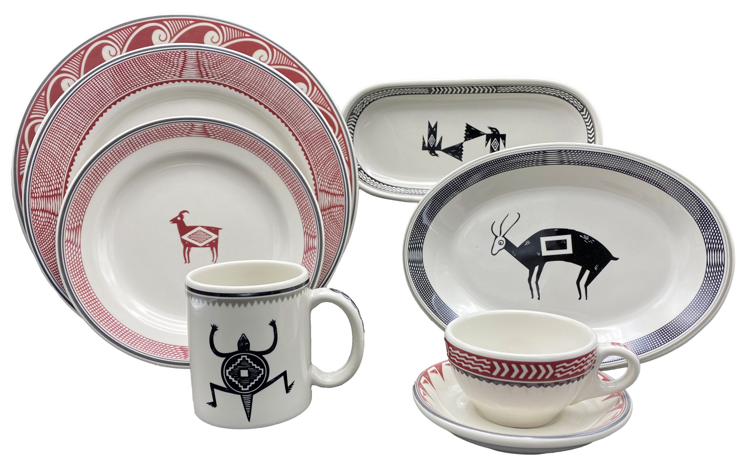 At the Ranch Cowboys & Brands Dinnerware