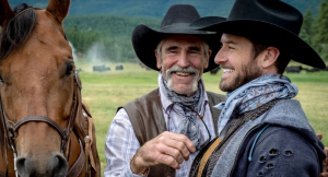 Forrie J. Smith and Ian Bohen in "Yellowstone"